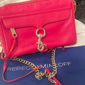 Rebecca Minkoff Pink Crossbody Bag with Gold Hardware